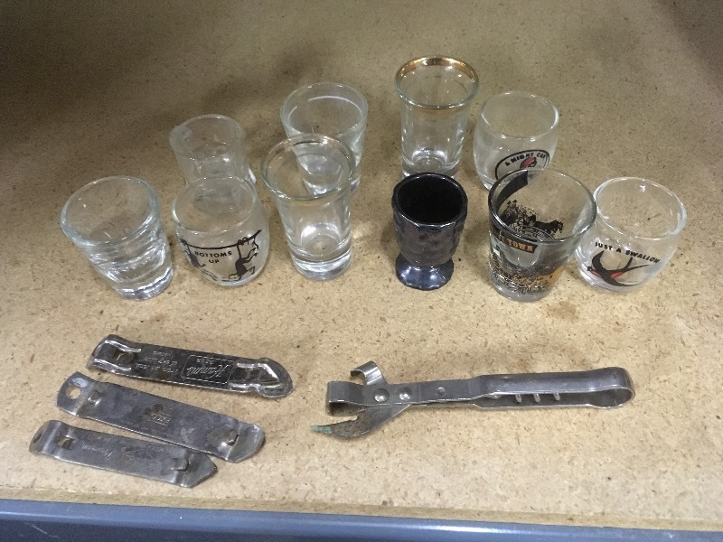 Shot Glass & Bottle Opener Collection