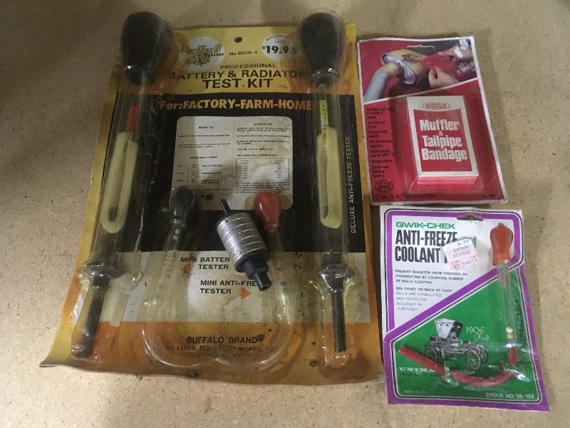 Battery, Radiator, Anti-Freeze Testers