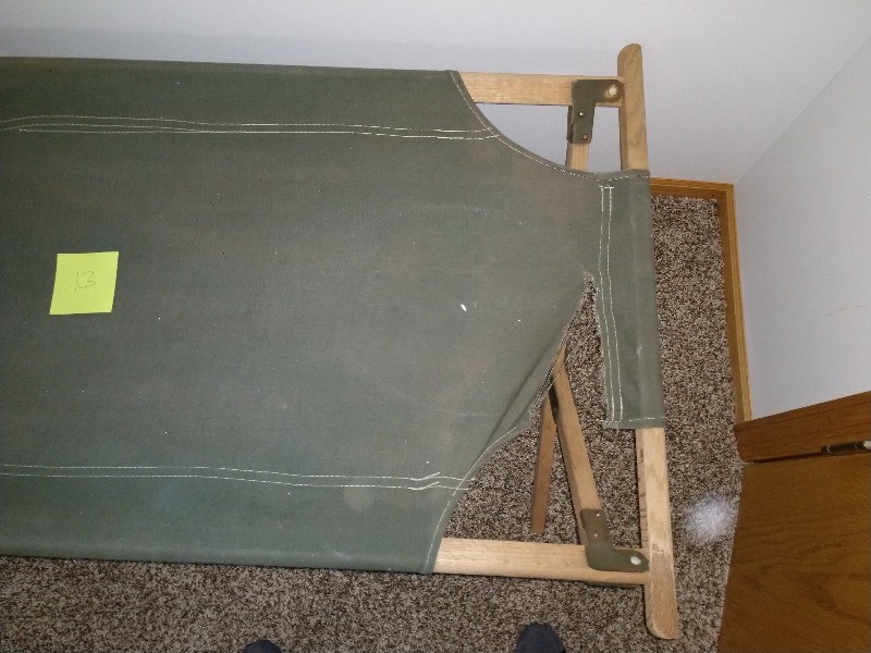 lot 13 image: Army Cot