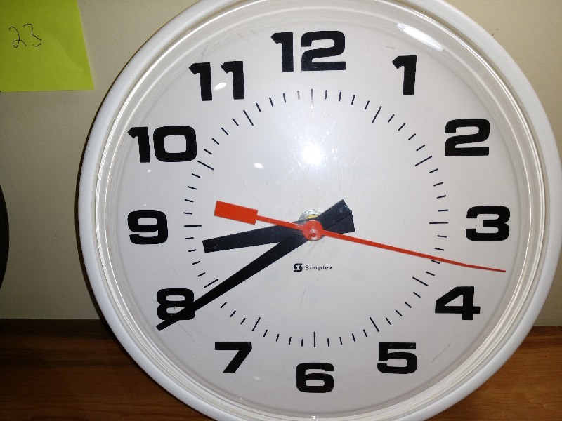 lot 23 image: Simplex Electric Vintage Clocks (2)