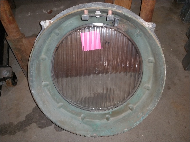 lot 67 image: Crouse-Hinds Red Brass Antique Pool Porthole