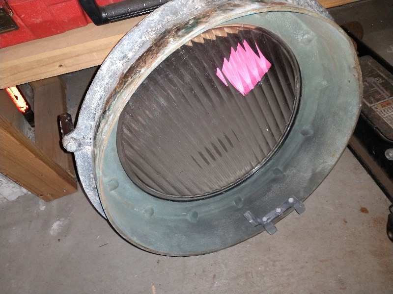 lot 68 image: Crouse-Hinds Red Brass Antique Pool Porthole