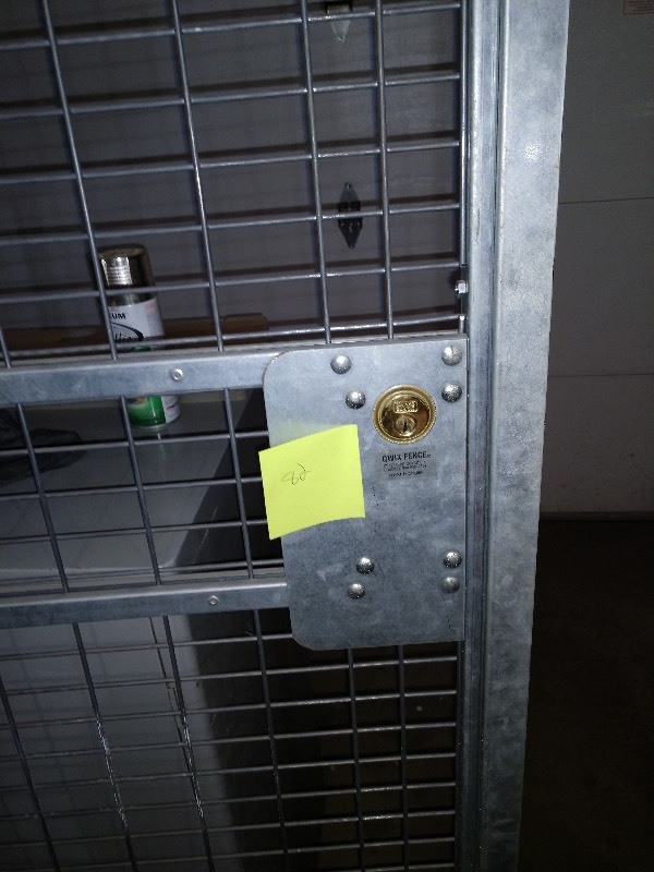 lot 73 image: Industrial Wire Mesh Door