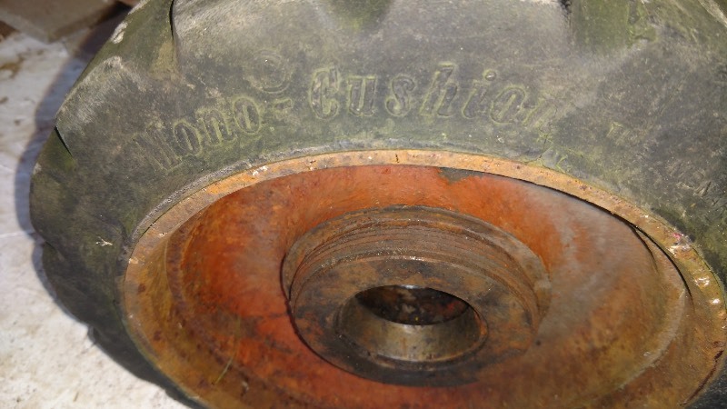 lot 85 image: Forklift Tires Mono Cushion (2) (Used)