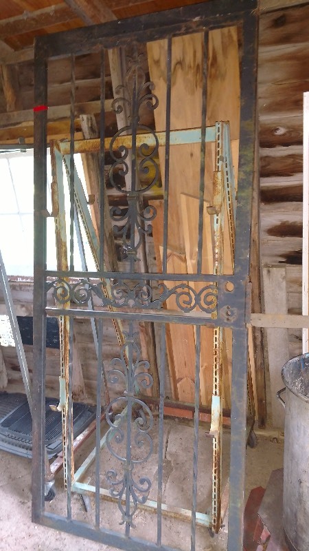lot 91 image: Ornate Steel Security Door