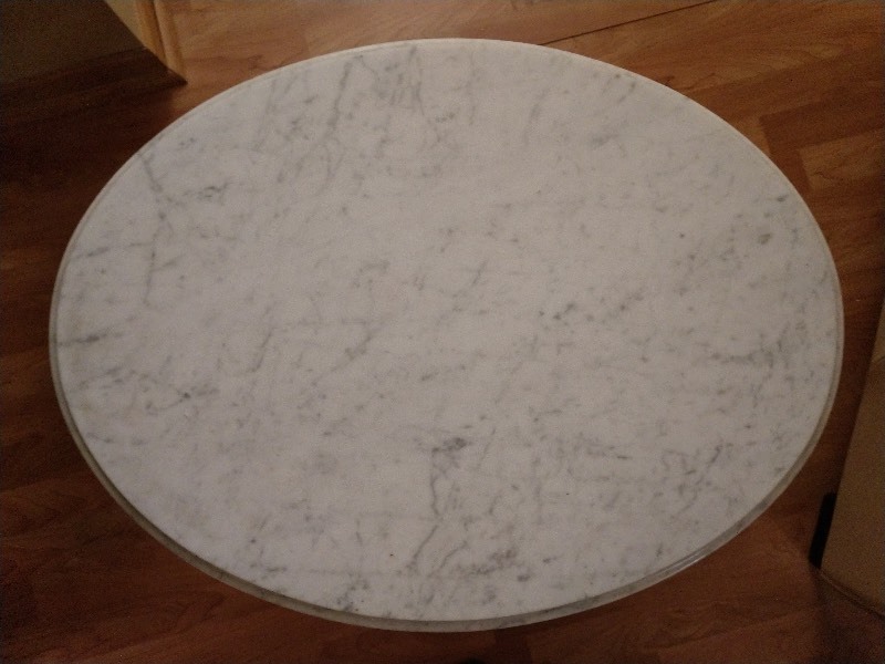 lot 108 image: Marble Top End Table