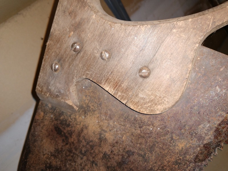 lot 117 image: Wood Box and Two Saws