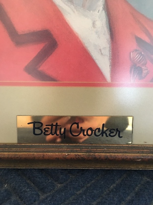 lot 167 image: Betty Crocker 1972 Framed Portrait and Two Picture Frames