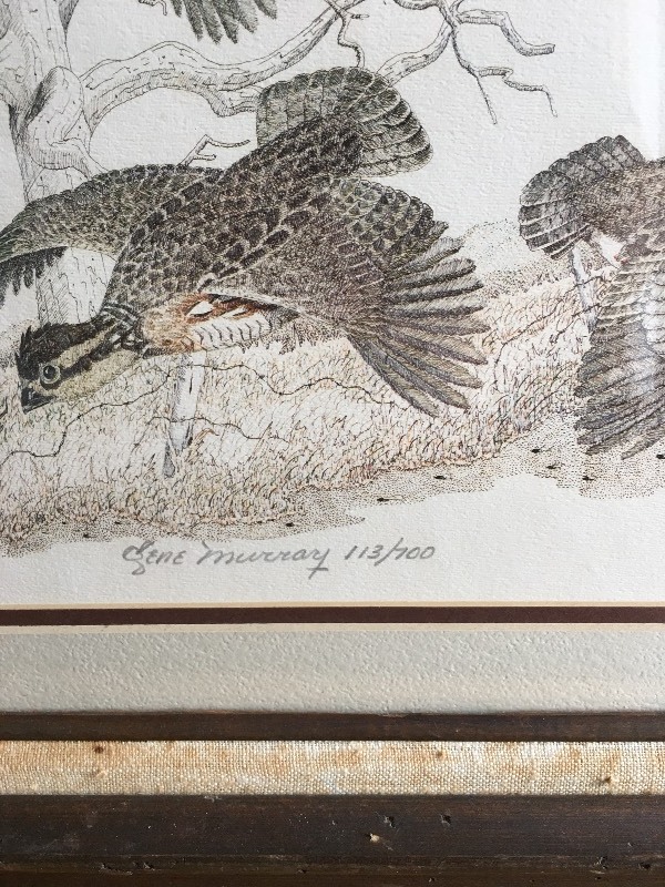 lot 171 image: Gene Murray Lithograph Print Signed 113700 and Marina Guthrie Art