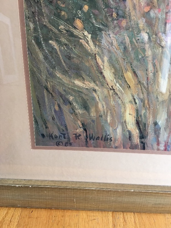 lot 169 image: Framed Kent R. Wallis Painting