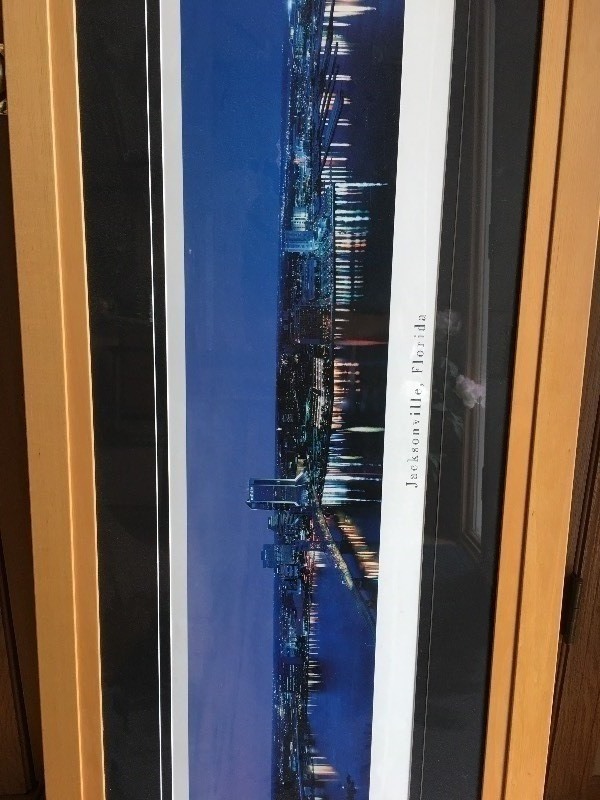 lot 170 image: Jacksonville, Florida Panoramic Framed Art
