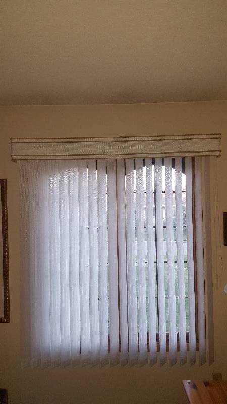 lot 1 image: 2-Vertical Blind Window Treatments