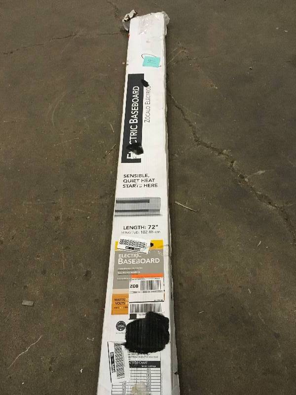 lot 19 image: Cadet 72 in. 1,500 -Watt 240-Volt Electric Baseboard Heater in White - Open Box