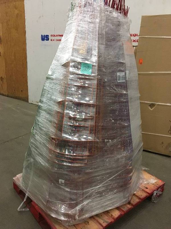 lot 28 image: 54 in. Heavy Duty Green Tomato Cages - Open Box
