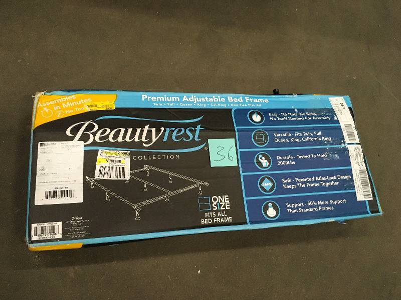 lot 36 image: Beautyrest Premium Adjustable Bed Frame - Open Box