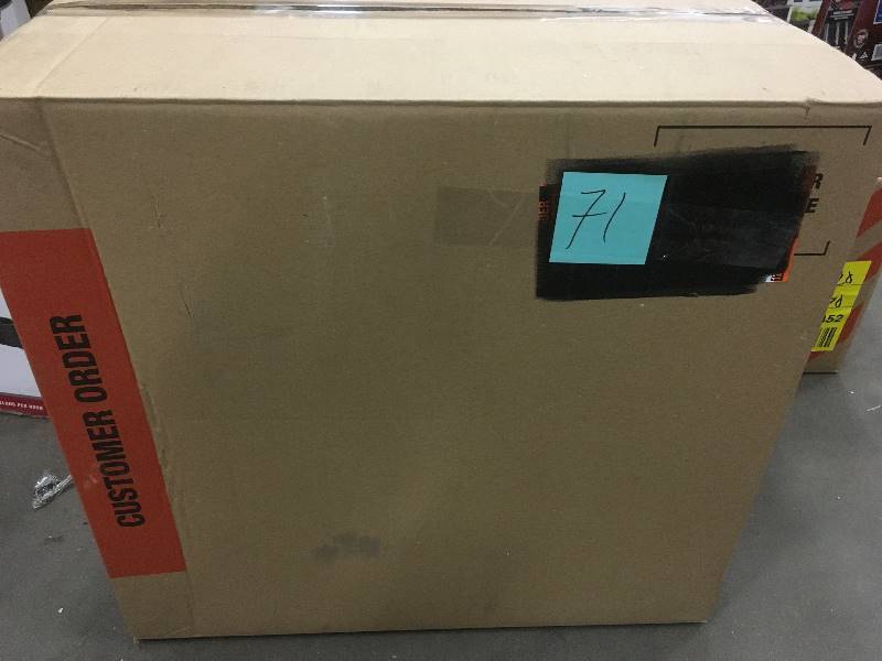 lot 71 image: Rubbermaid 26 x 15-12 x 24 Storage Container - Open Box