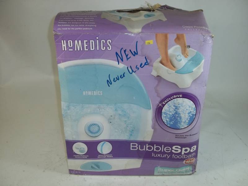 lot 19 image: Homedics Bubble Spa Luxury Footbath