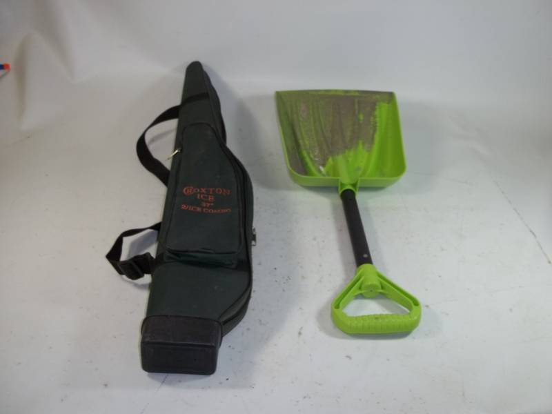 lot 52 image: Ice Rod Case and Snow Shovel