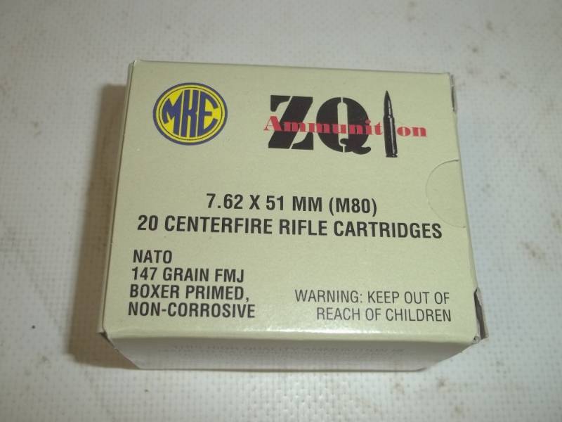 lot 65 image: 20 - 7.62 x 51mm (M80) Rifle Cartridges