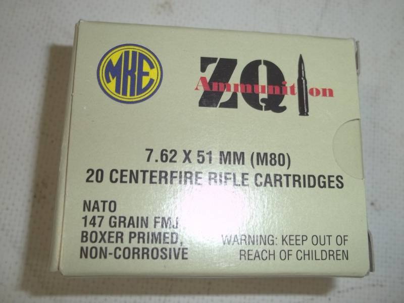 lot 67 image: 20 - 7.62 x 51mm (M80) Rifle Cartridges
