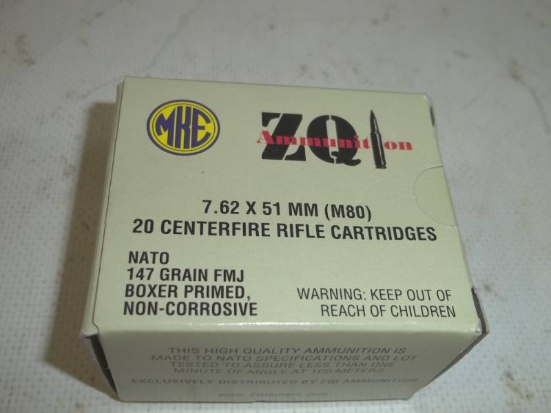 lot 68 image: 20 - 7.62 x 51mm (M80) Rifle Cartridges