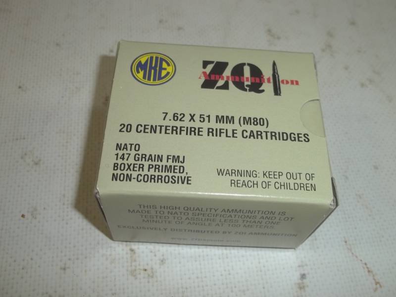 lot 69 image: 20 - 7.62 x 51mm (M80) Rifle Cartridges