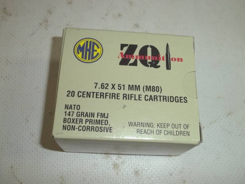lot 70 image: 20 - 7.62 x 51mm (M80) Rifle Cartridges