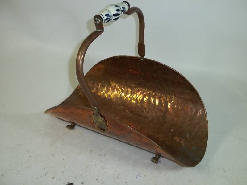 lot 88 image: Copper Fires place wood holder