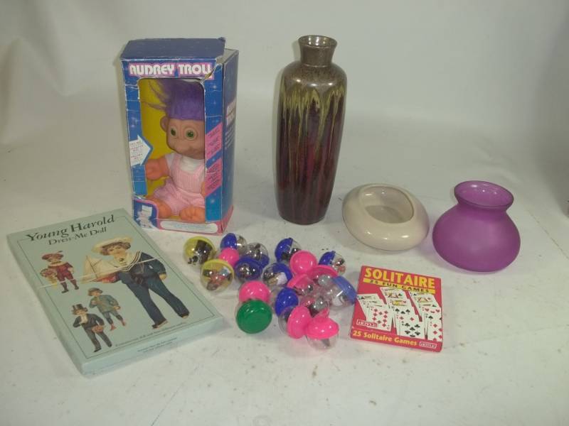 lot 91 image: Toys and Vases