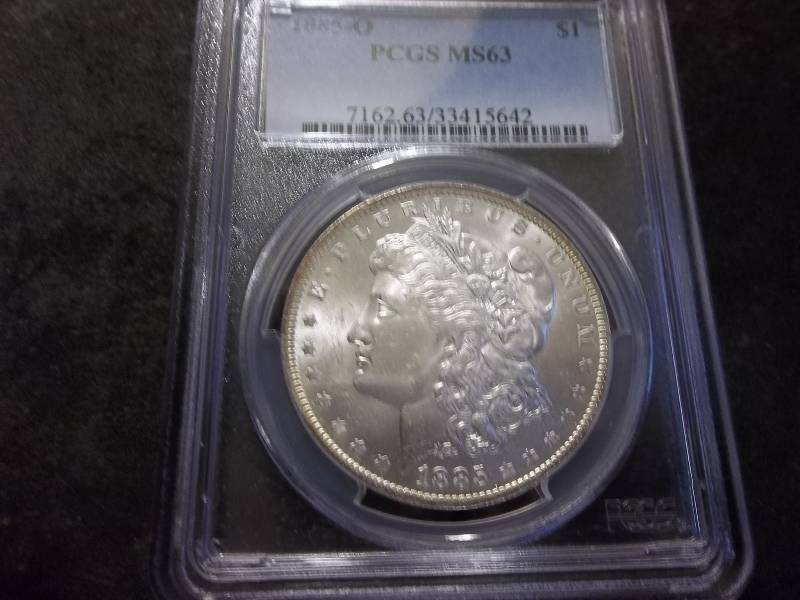 1885 O Morgan Silver Dollar
