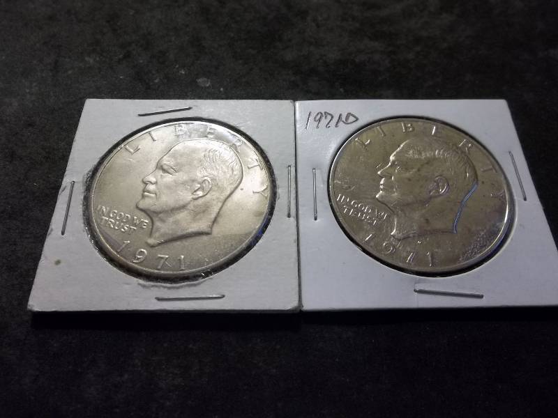 1971, 1971 D Ike Dollars Unc.