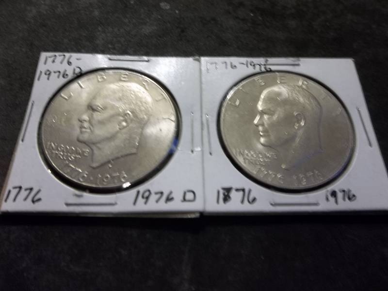 1976, 1976 D Ike Dollars Unc.