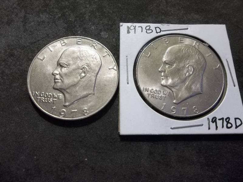 1978, 1978 D Ike Dollars Unc.