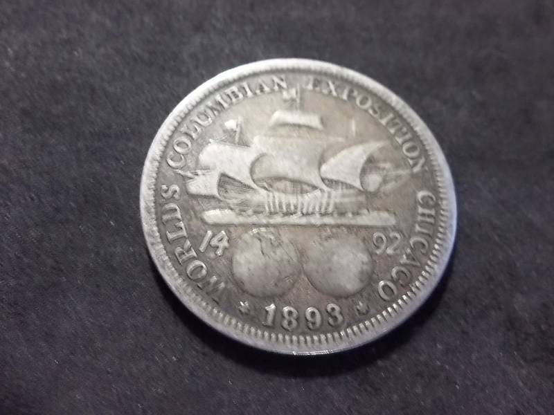 1893 Columbian Exposition Silver Half Dollar