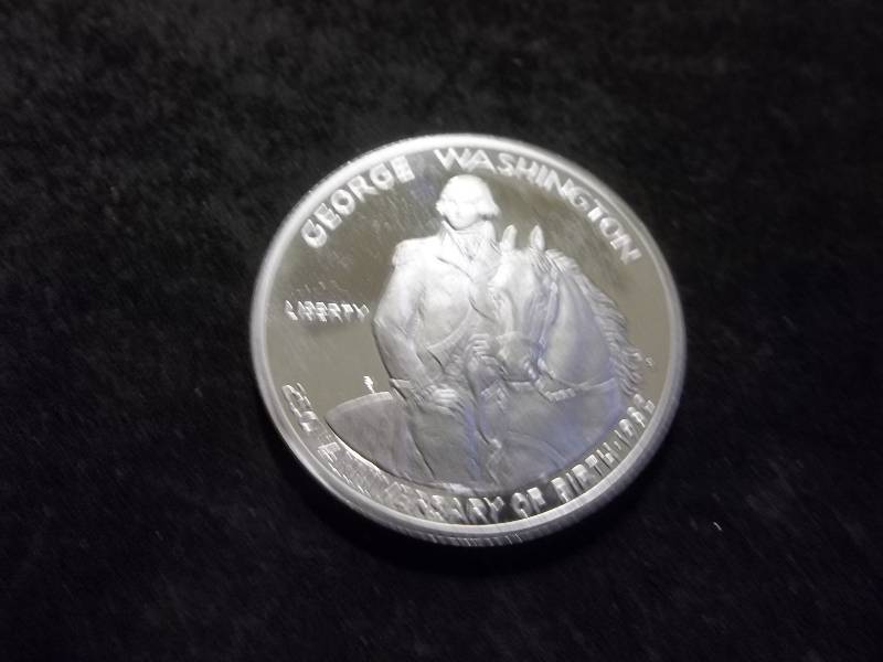 George Washington 250th Anniversary Commemorative Silver Half Dollar Proof