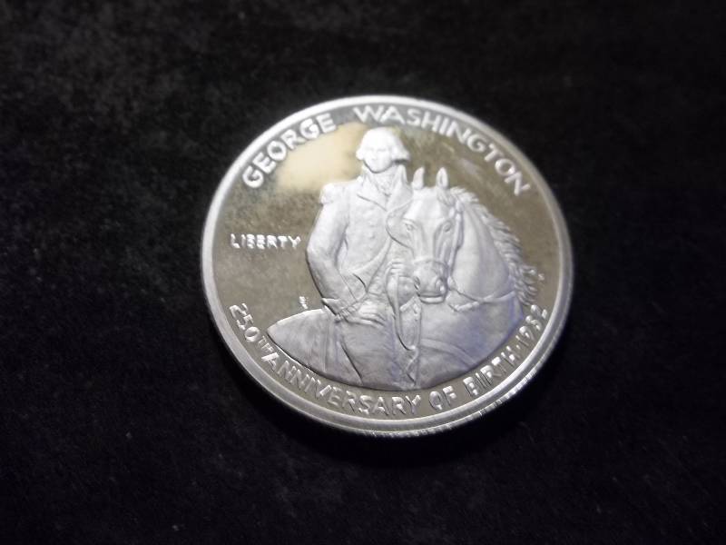 George Washington 250th Anniversary Commemorative Silver Half Dollar Proof