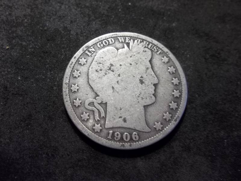 1906 O Barber Half Dollar