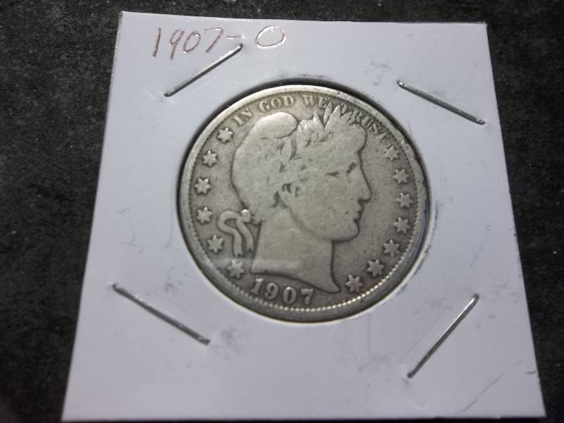 1907 O Barber Half Dollar