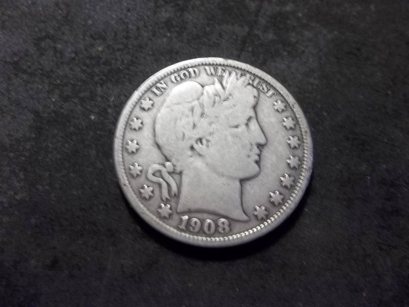 1908 D Barber Half Dollar