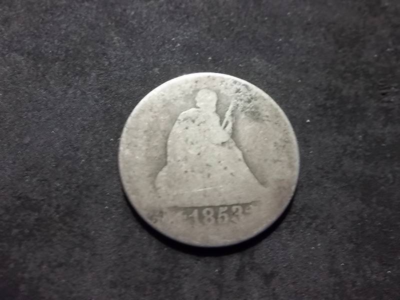 1853 Seated Quarter With Arrows & Rays