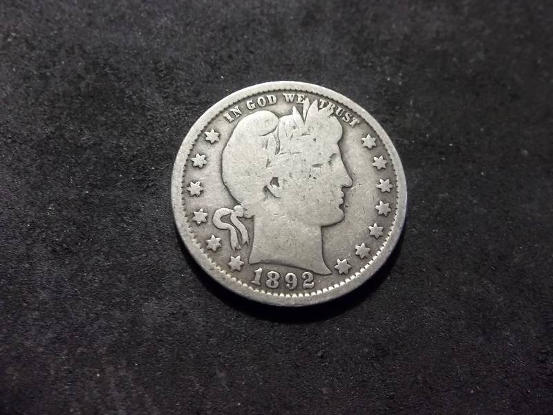 1892 Barber Quarter