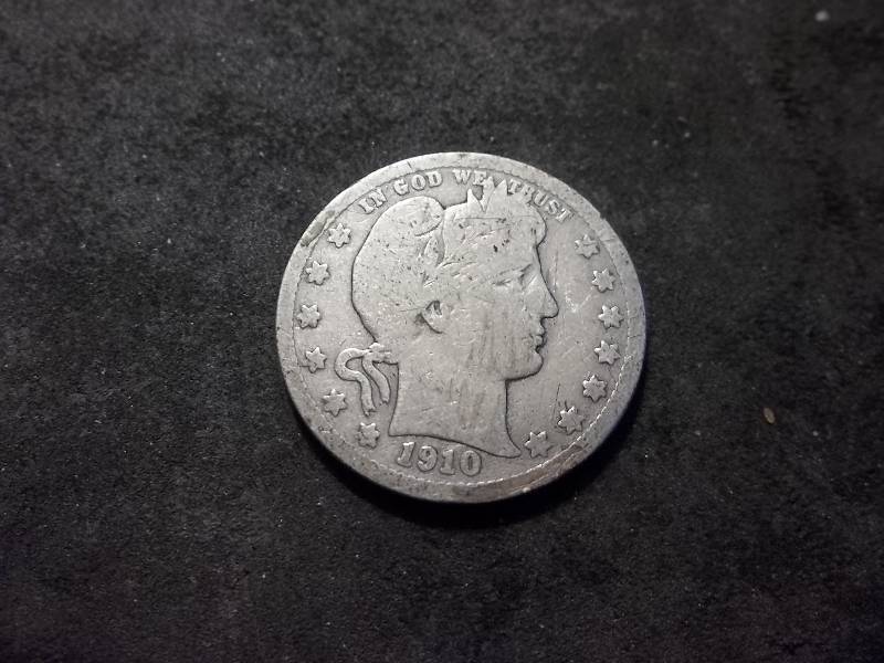 1910 D Barber Quarter