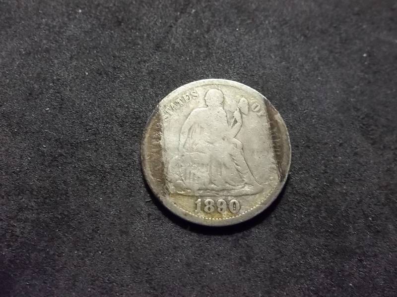 1890 S Seated Dime