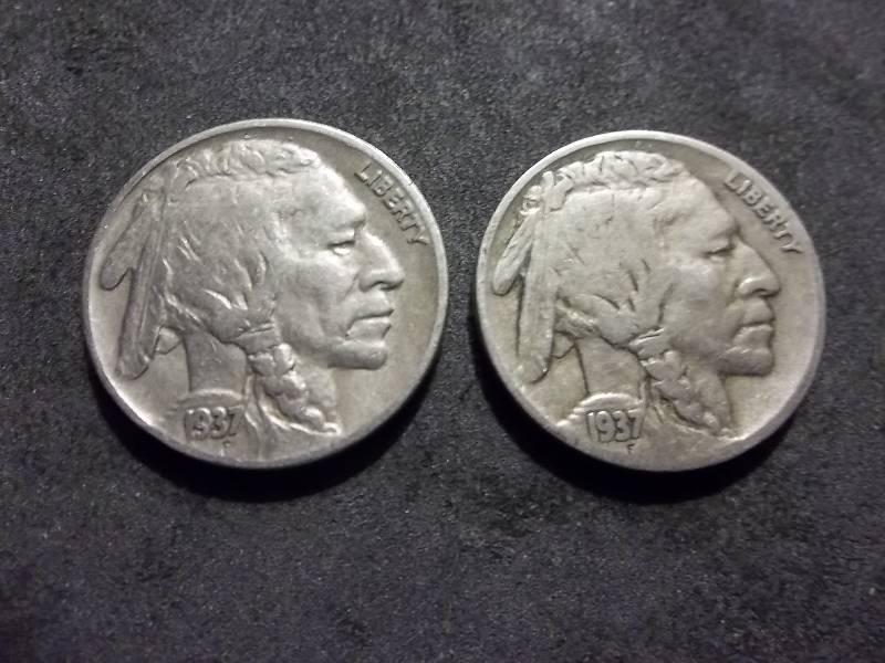 1937, 1937 D Buffalo Nickels