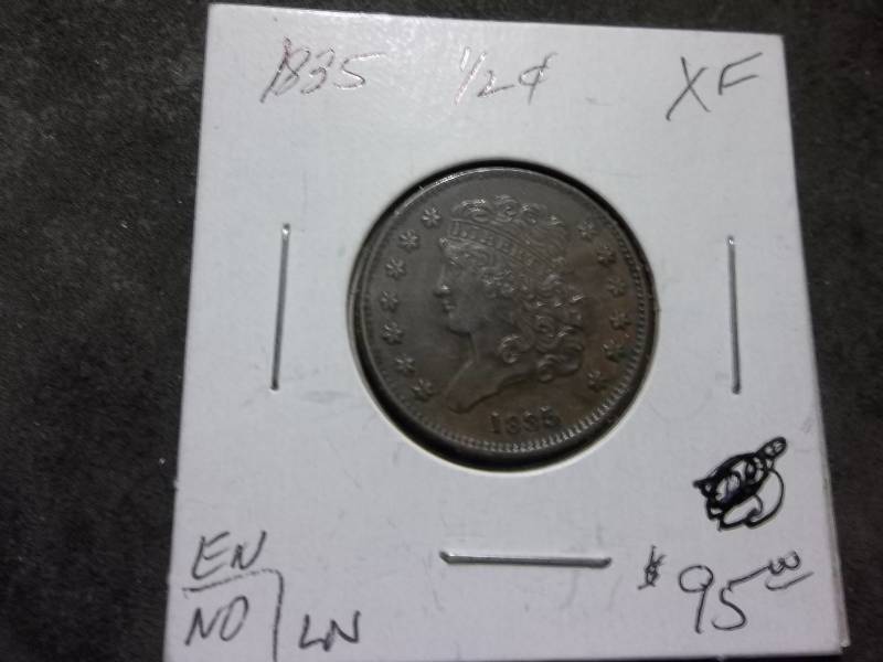 1835 Half Cent