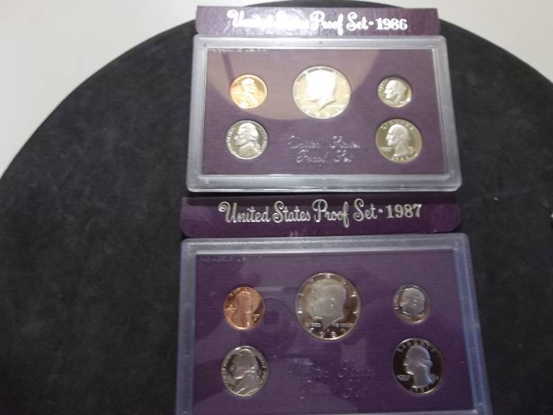 1986, 1987 US Mint Proof Sets