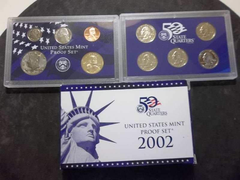 2002 US Silver Proof Set With Silver State Quarters