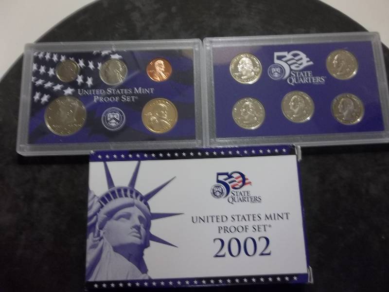 2002 US Silver Proof Set With Silver State Quarters