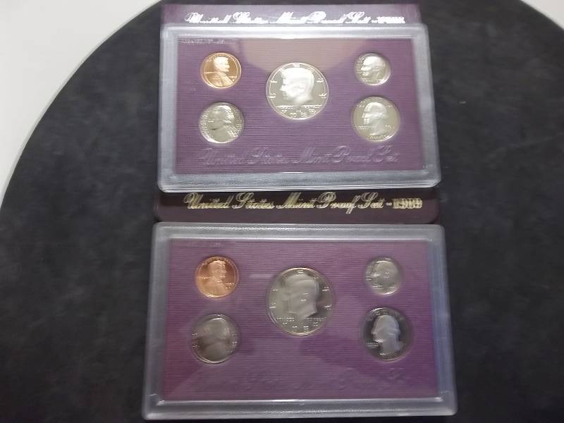 1988, 1989 US Mint Proof Sets