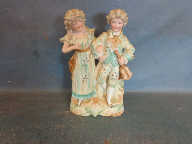 lot 141 image: Boy and Girl Stauette